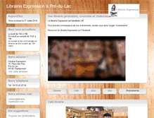 Tablet Screenshot of librairie-expression.com